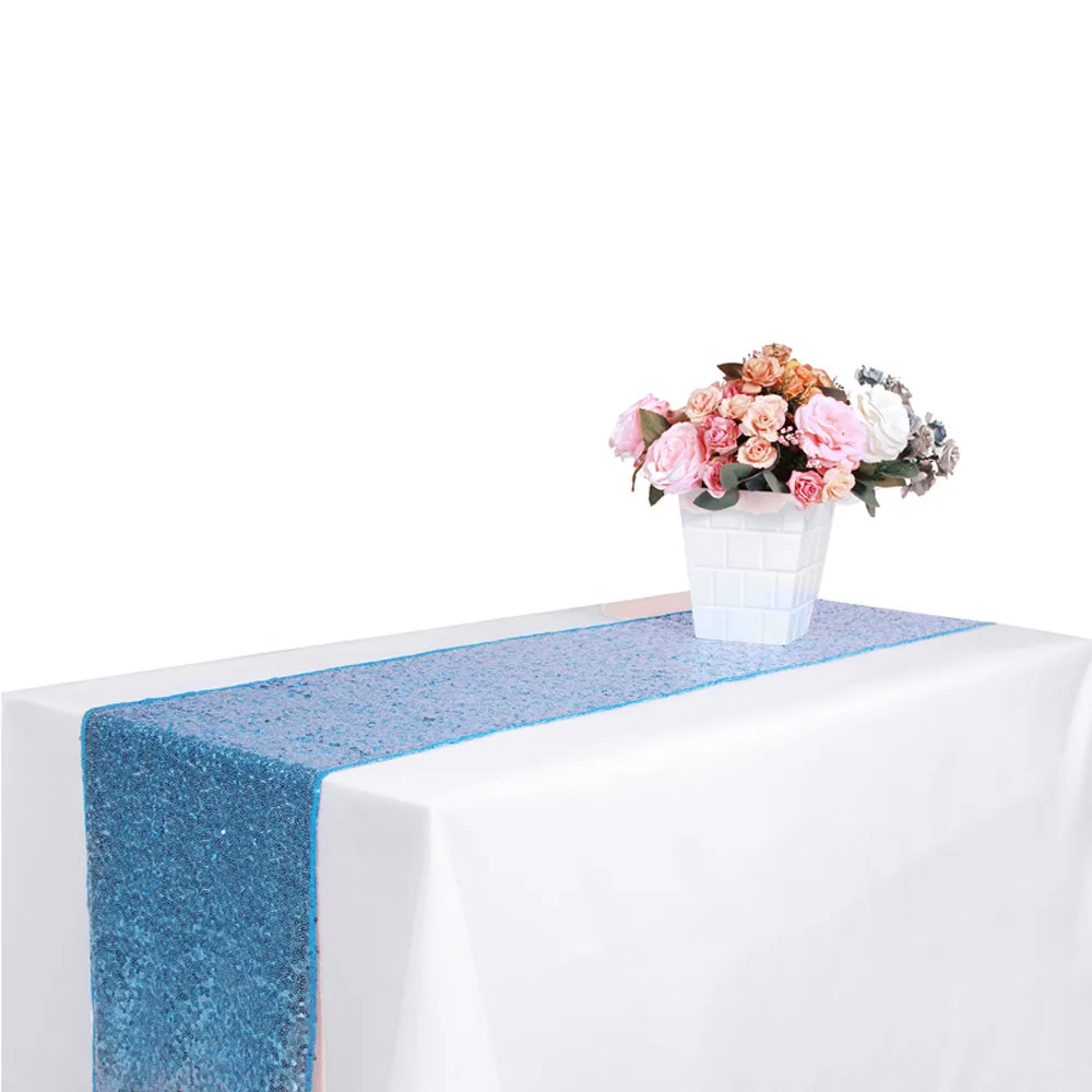 Вечерние скатерти с блестками для свадебного украшения стола s 30x180 см d90521