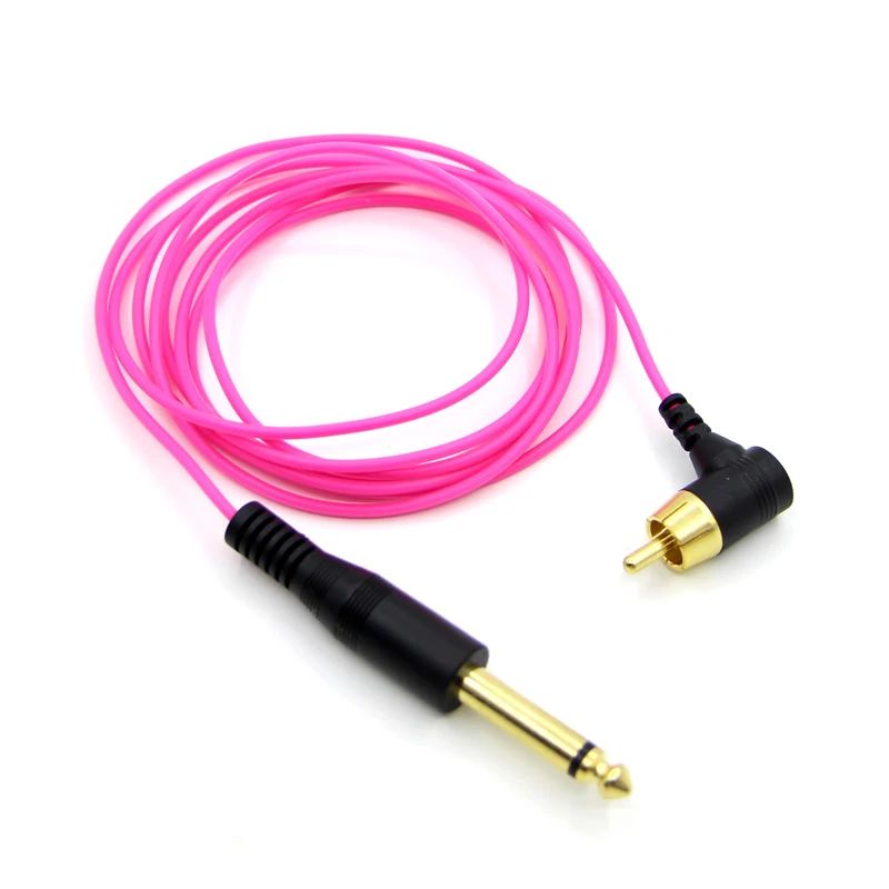 

New! 1.8m RCA interface Line Tattoo Hook Line Silicone RCA Plug Tattoo Machine Power Cord