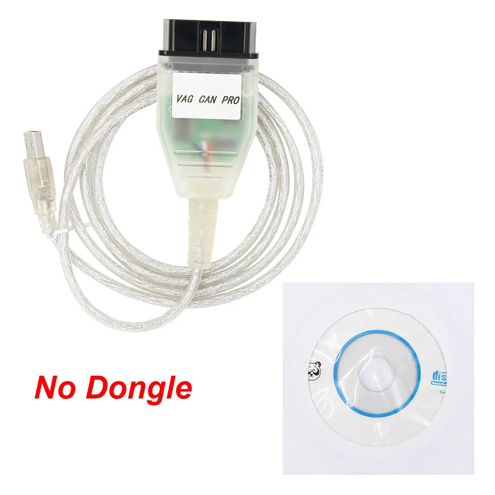No Dongle VAG CAN PRO VCP 5.5.1 CAN BUS+ UDS+ K-line с ключом для VW OBD OBD2 автомобильный диагностический инструмент сканер ODIS ECU Programmier инструмент - Цвет: No Dongle