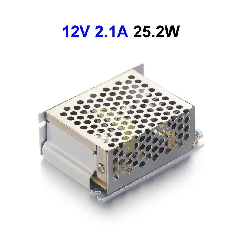 

DC12V 2.1A 25.2W Switching Power Supply Adapter Driver Transformer For 5050 5730 5630 3528 LED Rigid Strip Light