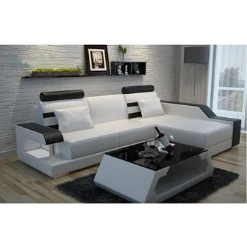 

Black and white color sectional sofa design