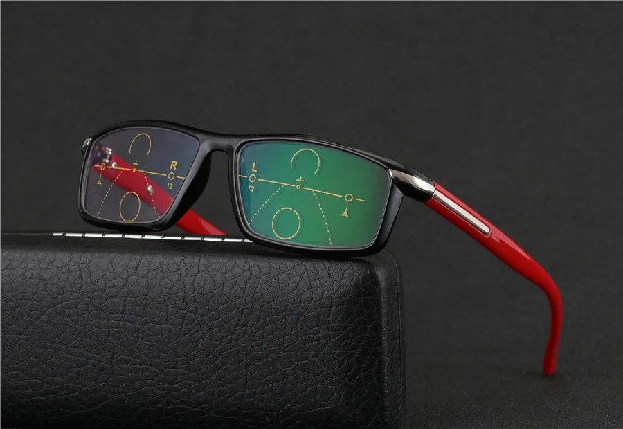 Прогрессивные многофокусные очки переход фотохромные солнцезащитные очки для чтения Для мужчин точки для чтения рядом далеко взгляд
