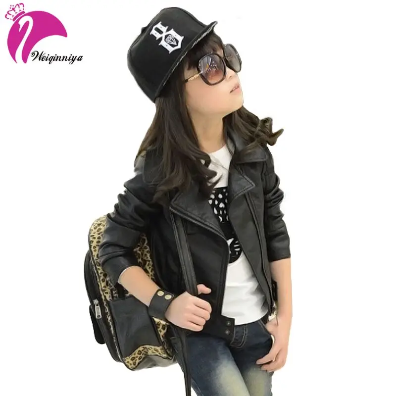 Chaqueta cuero para Niñas 2018 primavera chaqueta niños de manera Chaquetas para Niñas abrigo para Niñas Menino|leather jackets for girls|children jacketsjacket for girls - AliExpress
