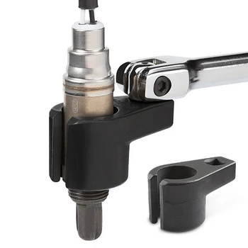 

7/8" 22mm Oxygen Sensor Socket Remover Tool 3/8" Black Square Drive Professional Remover Hand Tool Car Motorcycle Accessories