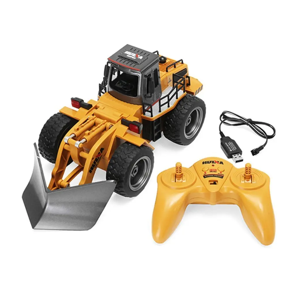 

HUI NA TOYS 1586 1/18 2.4Ghz 6 Channel Powerful alloy shovel Snow Sweeper simulation Engineering RC Truck Kids Toys Gift
