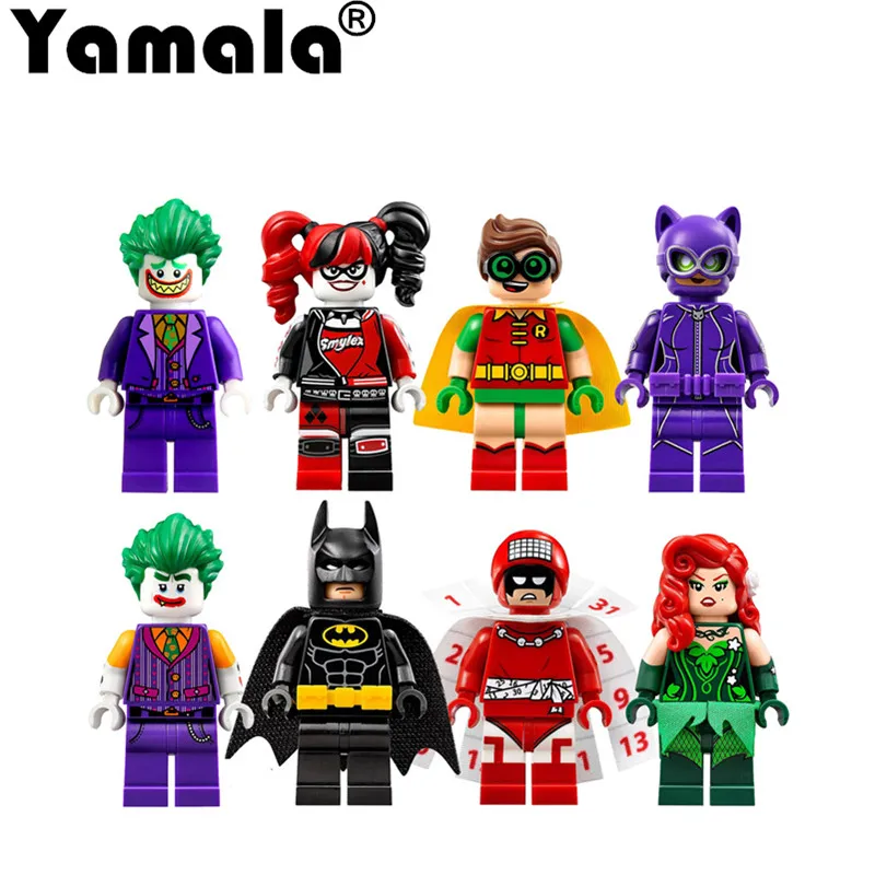 

[Yamala] Batman Movie Mini Set Joker Harley Quinn Robin Figure Building Block Toy Compatible With Legoingly Batman Gift Toy
