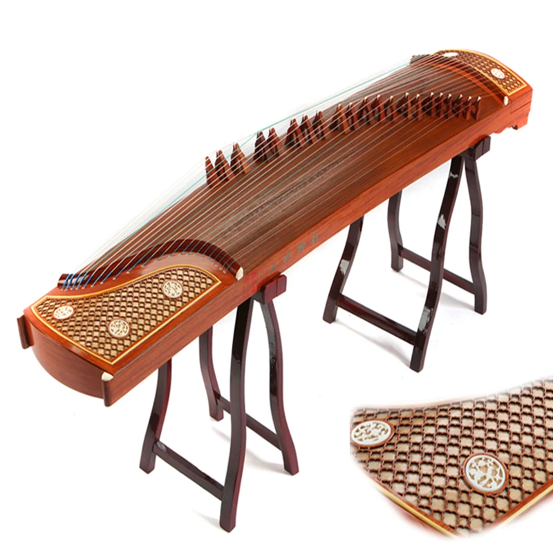 Высококачественная профессиональная производительность игры guzheng platane деревянные музыкальные инструменты Zither 21 струны полный комплект