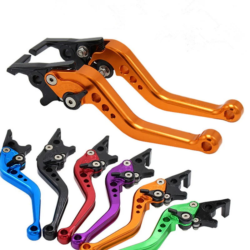 1Pair CNC Universal Motorcycle brake lever front disc Rear drum