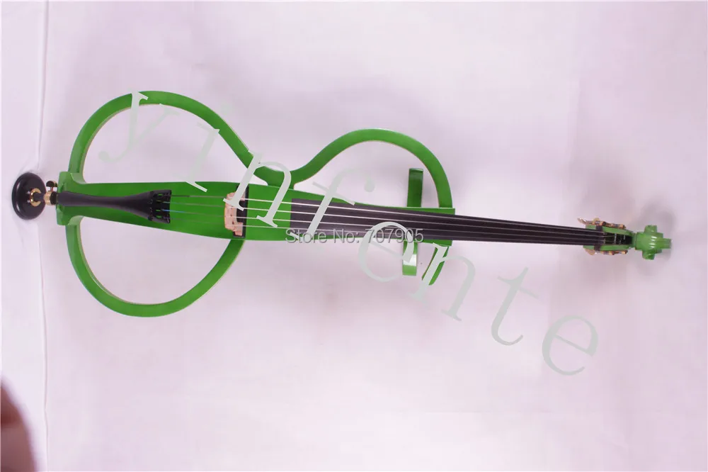

4/4 New Electric cello White Blue Black Yellow solid wood 7 # green color
