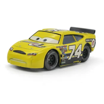 

Pixar Cars 2 100% Original No.74 Racer 1:55 Scale Die-Cast Metal Alloy Model Brio Cute Toy For Kids Gifts Lightning McQueen