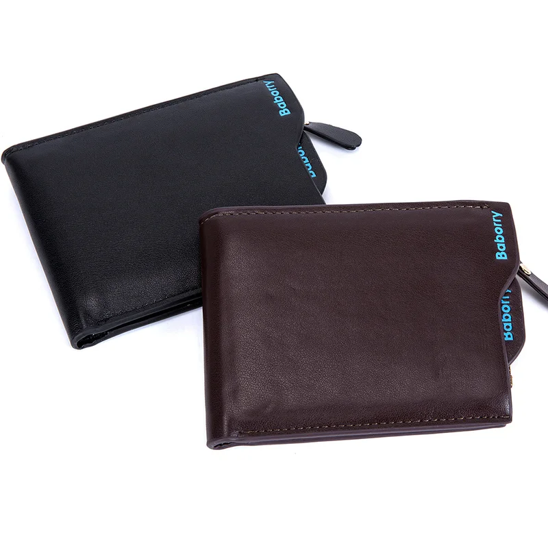 New 2018 Men Wallets Leather Coin Purse Mens Wallet Male Money Purses Soft Card Case New Classic ...