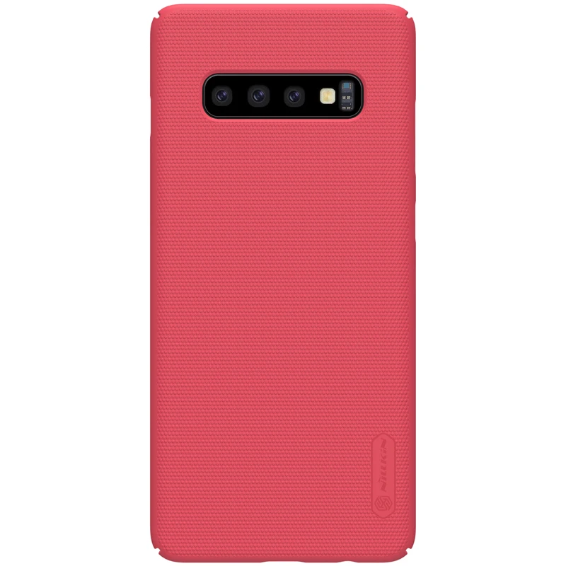 Чехол для samsung Galaxy S10 Plus S10+ S10E S10 E Nillkin матовый щит PC жесткий Покрытие для samsung S10 Plus чехол - Цвет: Красный