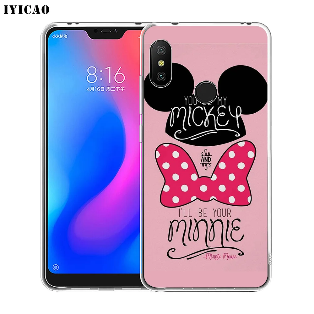 IYICAO Веселый Микки Маус Мягкий силиконовый чехол для телефона Xiaomi Redmi 4A 5A 6A