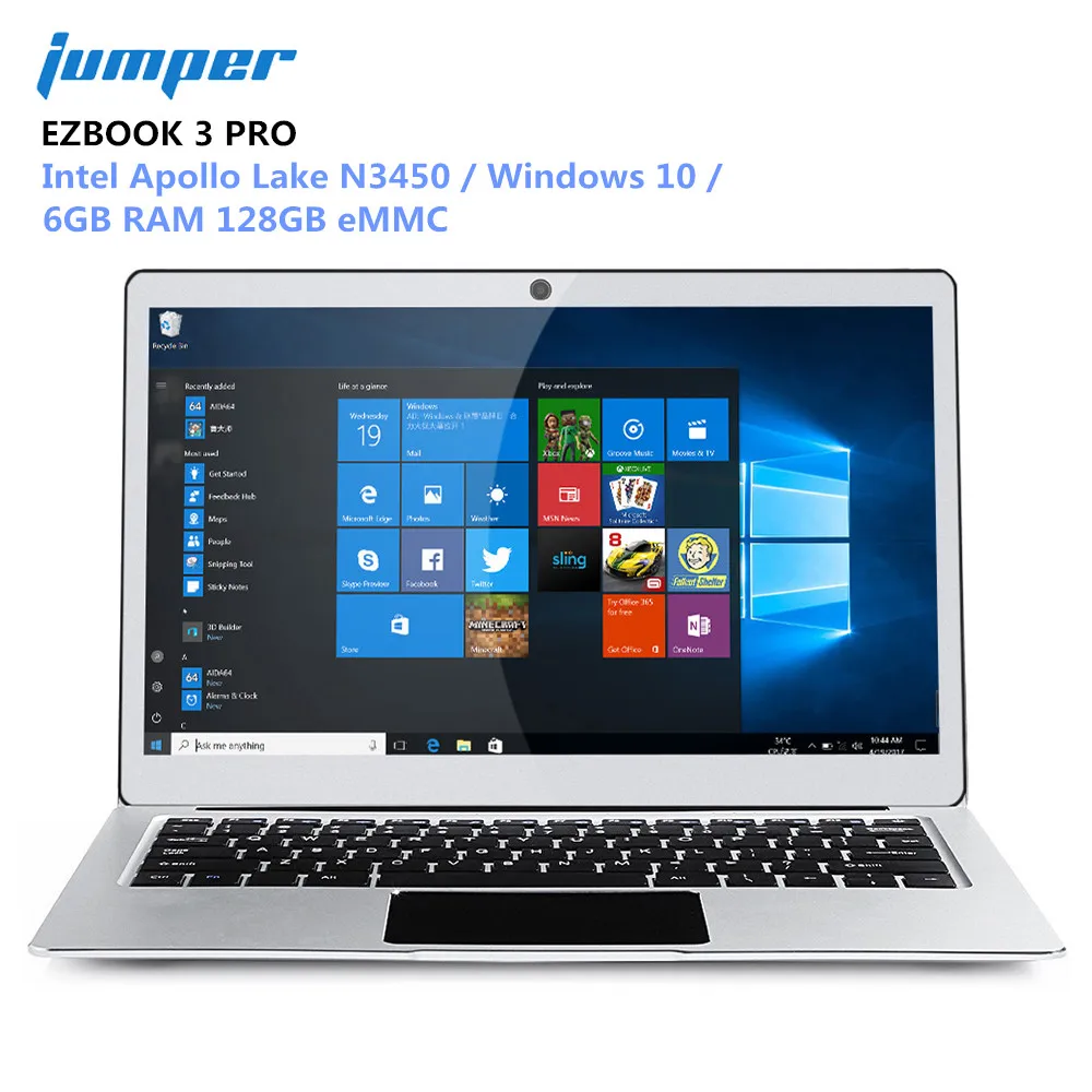 

Jumper EZBOOK 3 PRO Notebook 13.3 inch Laptops Windows 10 Intel Apollo Lake N3450 6GB RAM 128GB EMMC Computer HDMI PC IPS