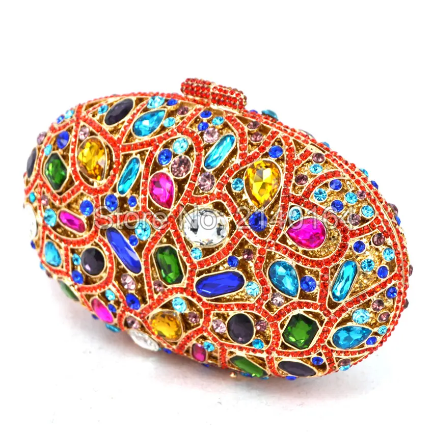 LaiSC/вечерние сумки в горошек с кристаллами Женская Роскошная Сумка клатч на