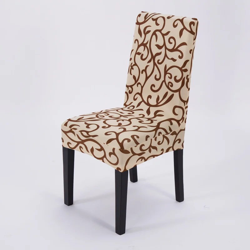 

High Elastic Seat Chair Covers Office Flower Printing Removable Chair Cover Slipcover Stretch Seat Case For Hotel Banquet