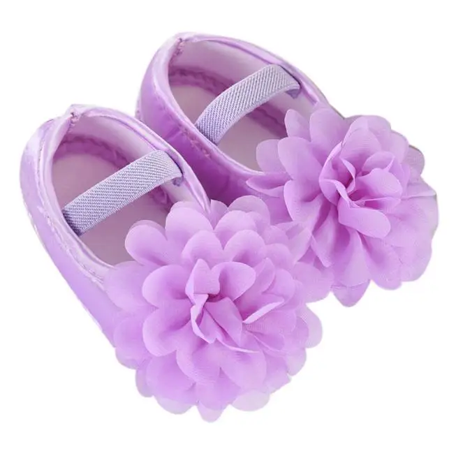 

Toddler Kid Baby Girl Chiffon Flower Elastic Band Newborn Moccasins Moccs Bow Fringe Soft Soled Non-slip Footwear Crib Shoes