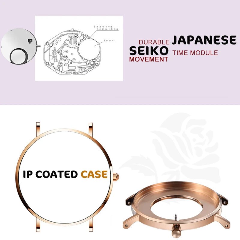 Women Watches Stainless Steel Steel Mesh Belt Watch Men Gold Plating Waterproof Thin Section Quartz Clock 5