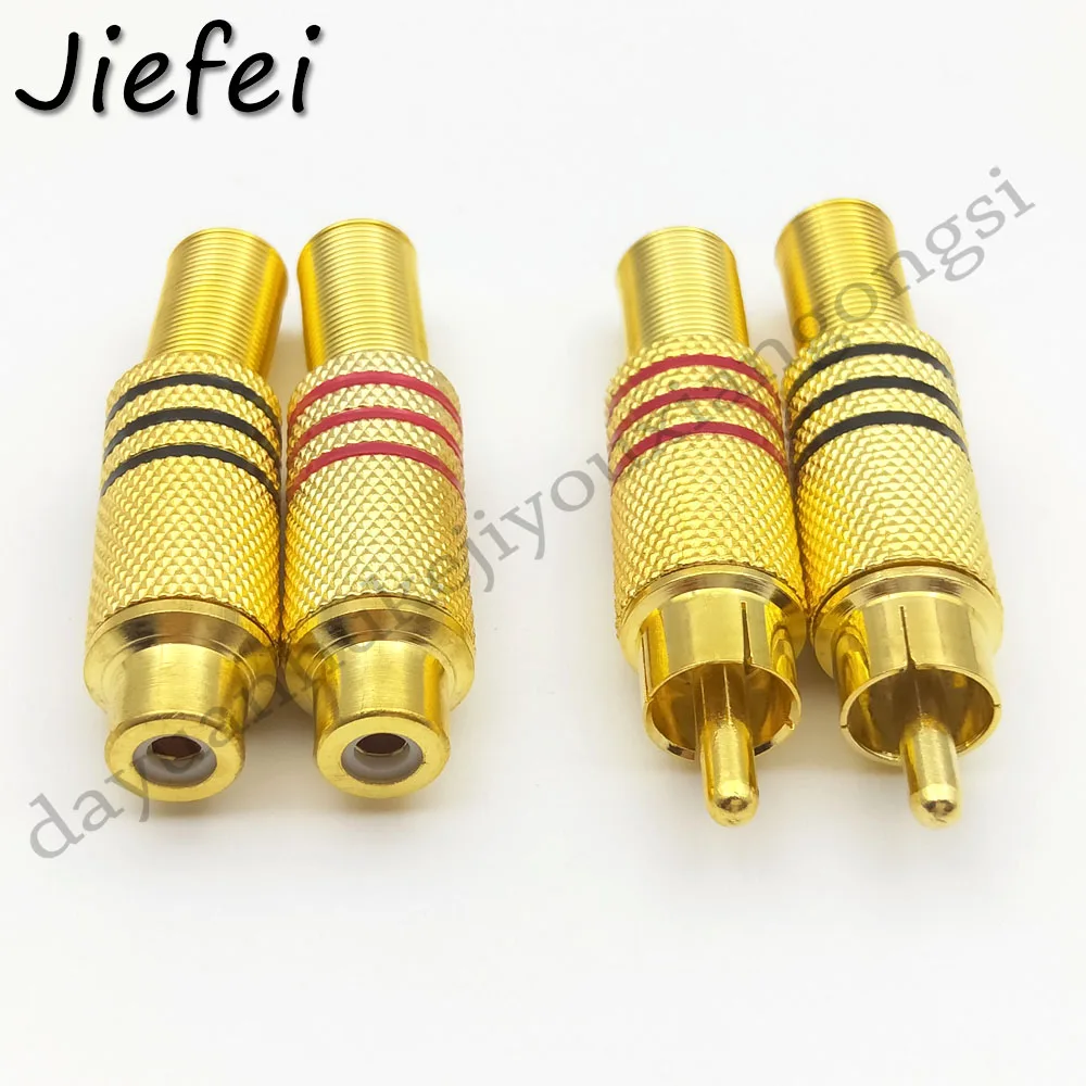 

1000pcs RCA plug male / Female audio cable connector adapter Solder
