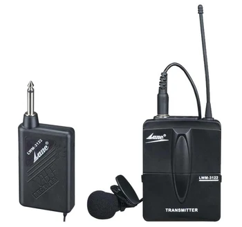 

lwm-3122 Lavalier Wireless Microphone System output 6.5 plug Cordless Lapel Mic for Musical Instrument Teaching Speech Computer