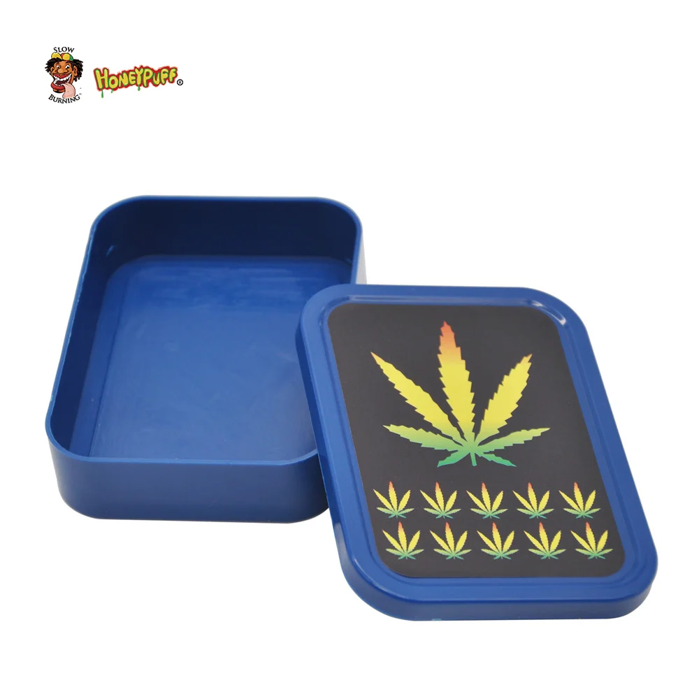 

HONEYPUFF Plastic Tobacco Box Dry Herbs Stash Jar Container Storage Tobacco Herb Cigarette Case Store Grinder Pocket Size