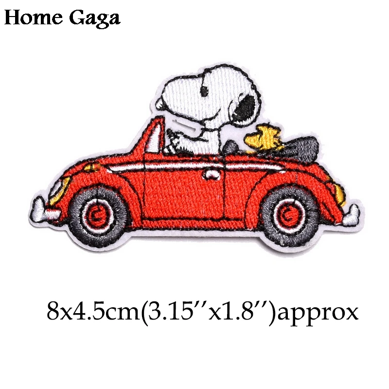 

Homegaga cartoon dog applique patches stickers pour sewing shirt bag jersey clothing jacket badges iron on t-shirt D1673