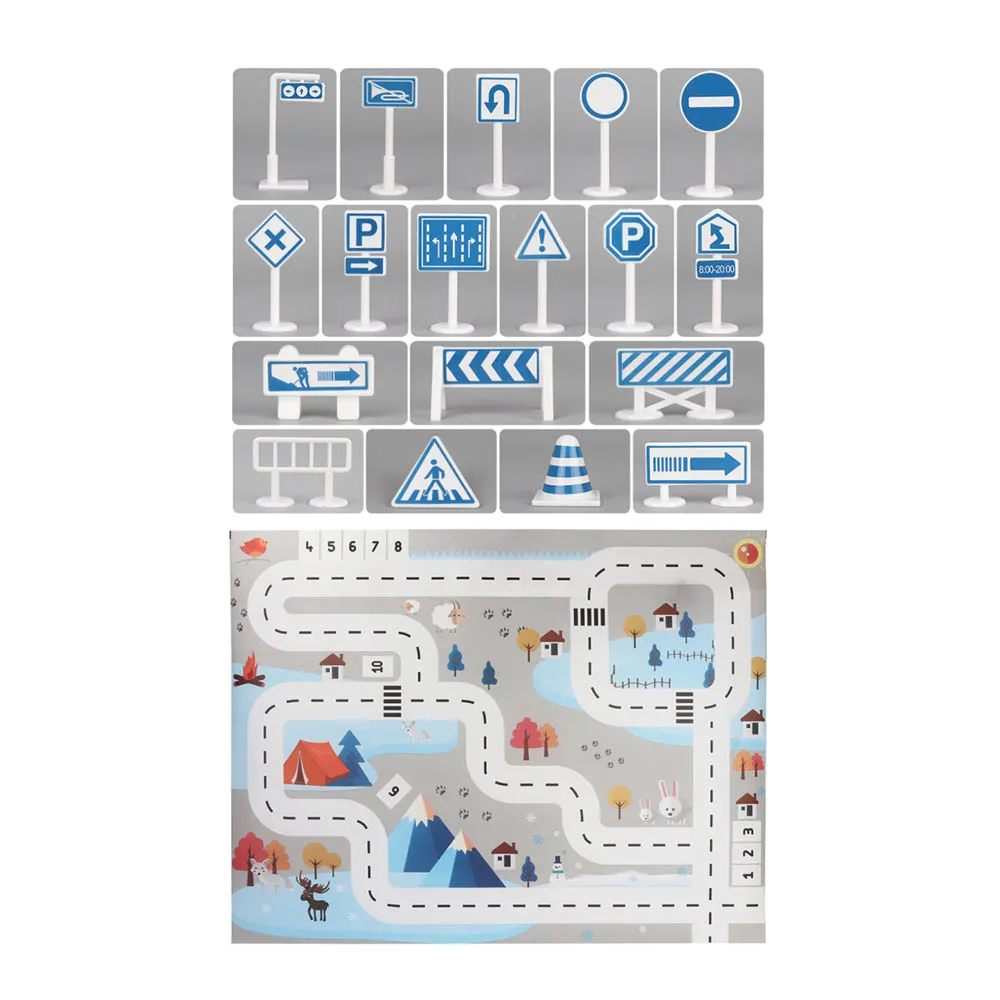 rugs puzzle mat Parking lot map Mat Roadmap Toy Map DIY Car Model Toy Climbing Mats 3