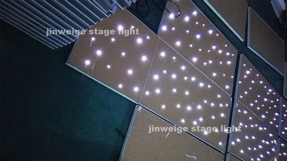 2 фута * Звездный танцпол панель белый RGB смешивание цветов Светодиодная звезда