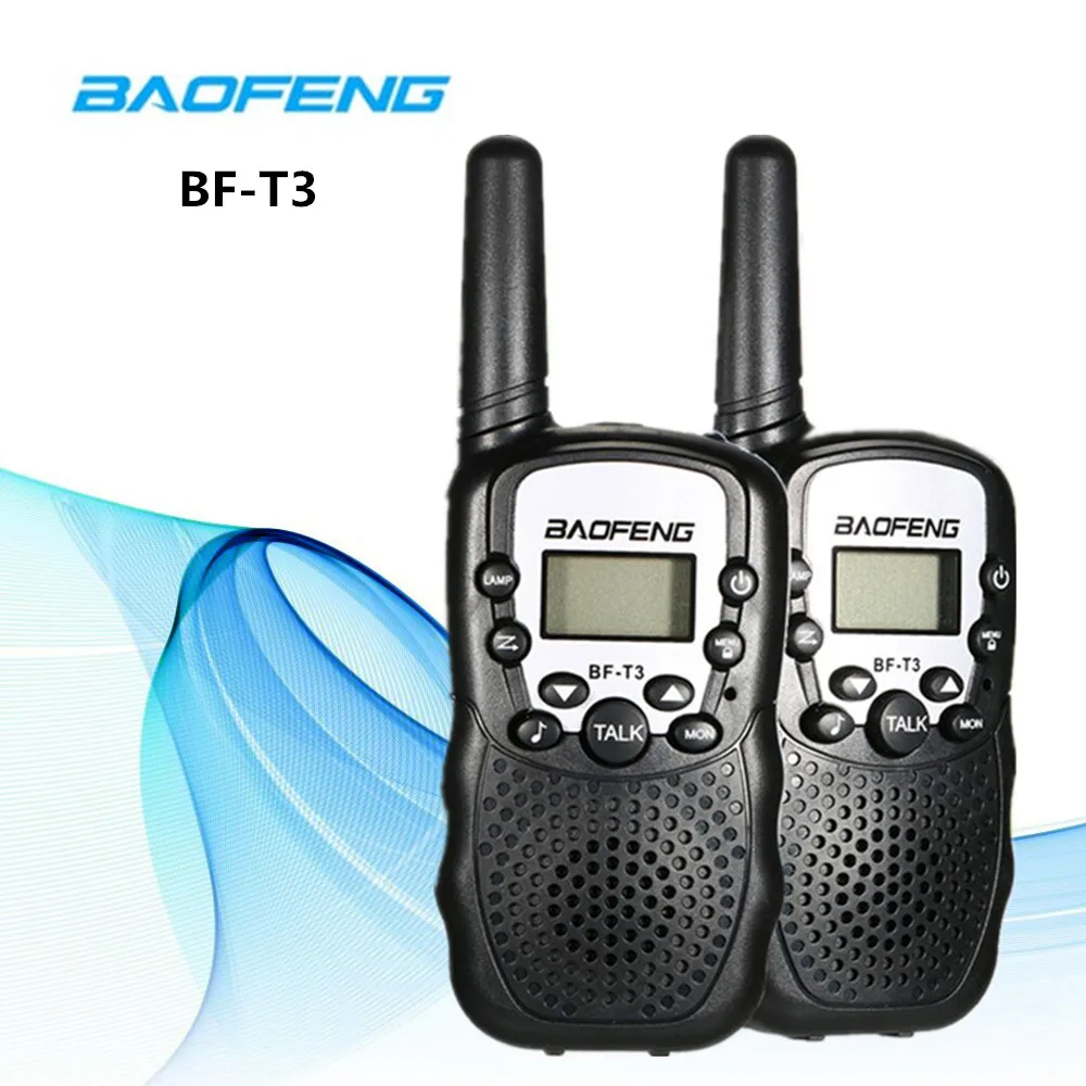 2 шт. Baofeng BF-T3 портативный мини-рация для детей Подарочное радио 0,5 Вт 22CH двухсторонний радиофон радиоприемник приемопередатчика