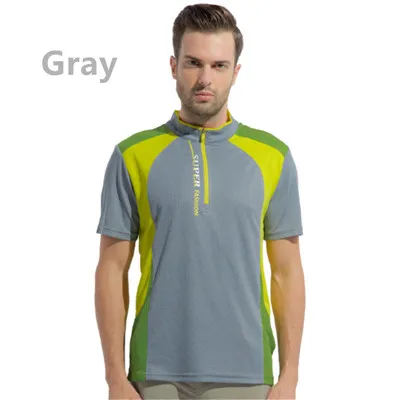 Новые быстросохнущие Компрессионные Мужские футболки для фитнеса с коротким рукавом для фитнеса и спортивная одежда топы майка - Цвет: gray