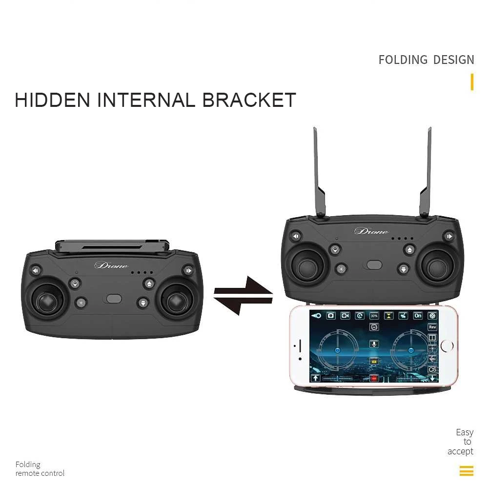 2018 New JD-20S WIFI FPV 720P Camera Drone RC aircraft avion rc Foldable Drone Selfie RC Quadcopter Plane VS VISUO XS809HW JY018 E58 JJRC H37 (2)
