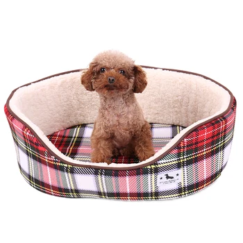 

Sofa For Dog Cat Classic Plaid 4 Seasons Available Super Soft Warm Double-sided Detachable Cushion Mat Anti-slip Dog Cat Bed