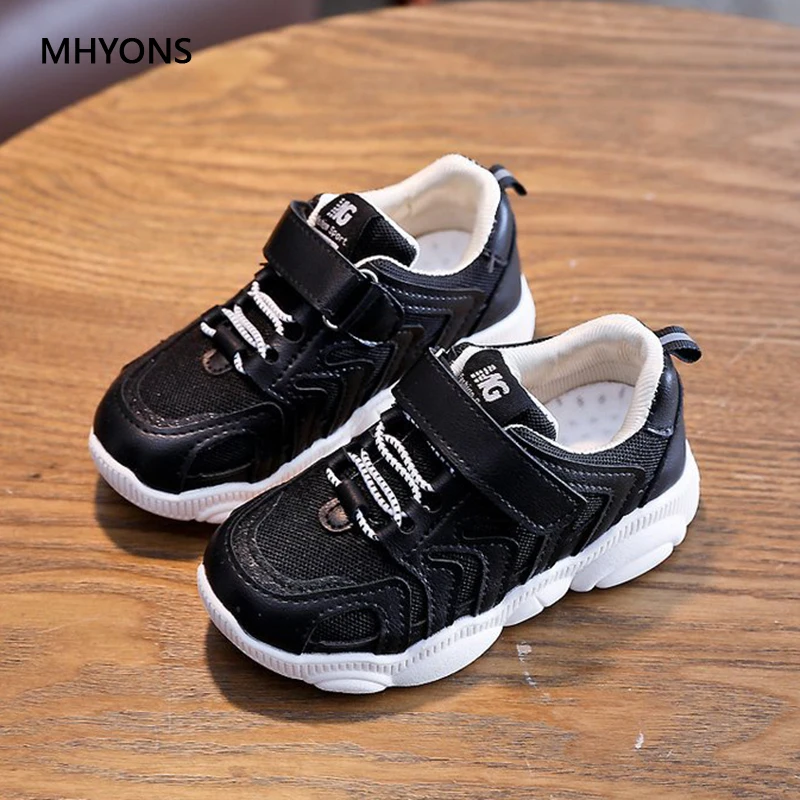 

2019 Children Shoes Girls Boys Sport Shoes Antislip Soft Bottom Kids Baby Sneaker Casual Flat Sneakers white Shoes size 26-36