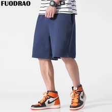 Fuodrao однотонные короткие Для мужчин летняя уличная японский мужские шорты в повседневном стиле свободные спортивные брюки плюс Размеры Для мужчин Костюмы D034