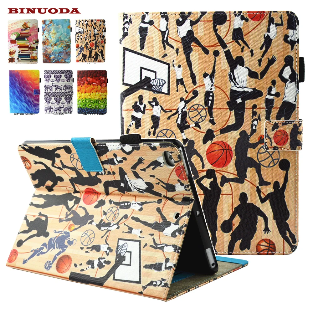 

Funda For iPad 9.7 Tablet 2017 Released Case New Promotion Sale Printing Folio Book Magnet Stand Cover Coque Capa with Slot