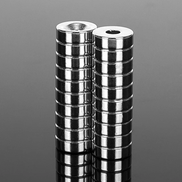 20PCS Very Powerful 15x5mm Neodymium with 5mm Countersunk Bore