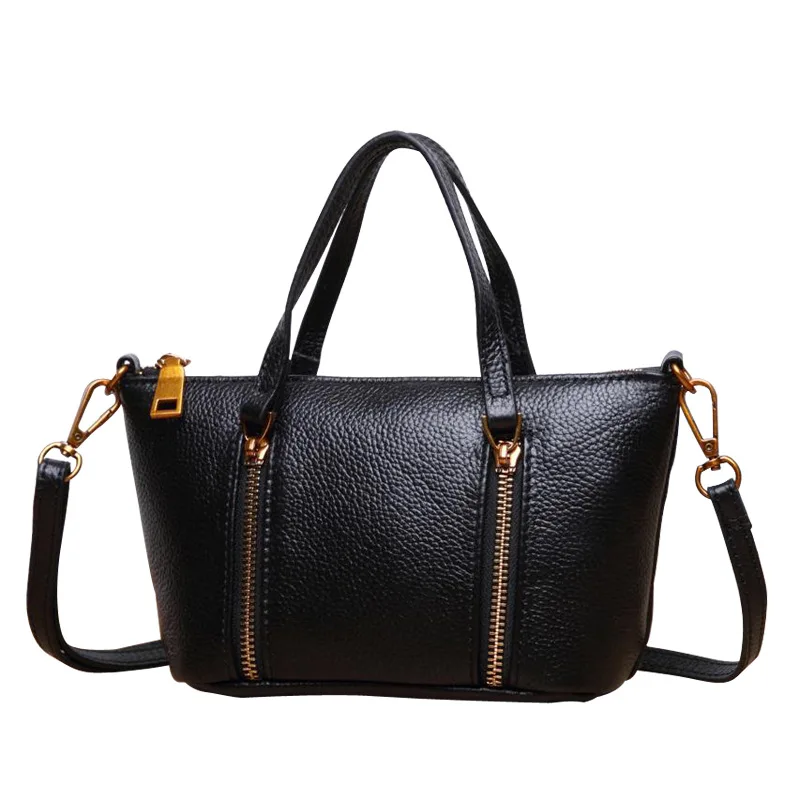 Fashion Women's Genuine Leather Handbags Ladies Real Leather Brief Tote