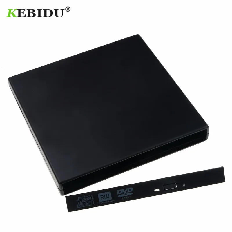 Kebidumei 2,0 мм USB 12,7 SATA Внешний привод DVD CD DVD-Rom IDE чехол привод коробка для ноутбука ноутбук компьютер