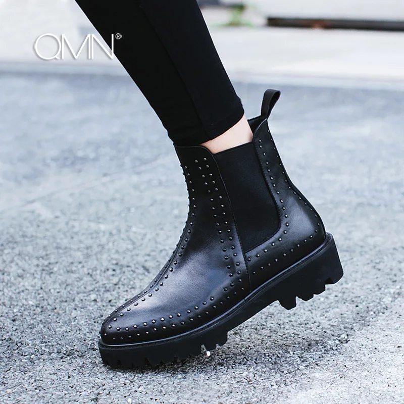studded suede chelsea boots