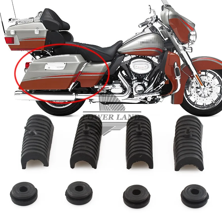 Rubber Grommet+Support Cushion Fit For Harley Davidson Road King Hard