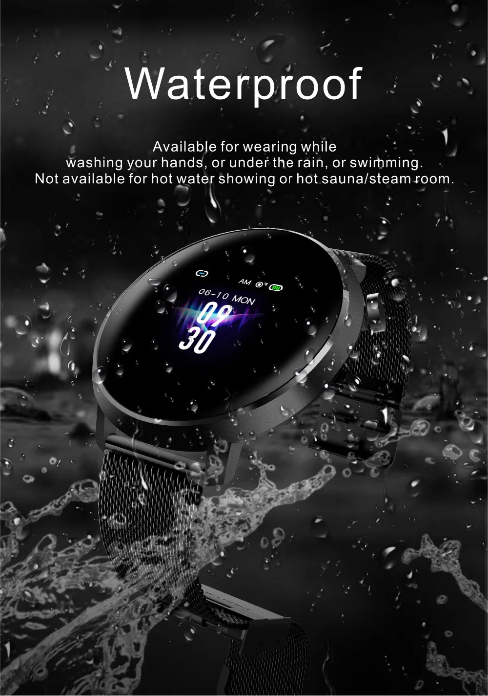 Новые смарт-часы IP68 Водонепроницаемый Мониторинг Артериального Давления сердечного ритма LEMFO C10 умные часы фитнес-трекер для мужчин и женщин