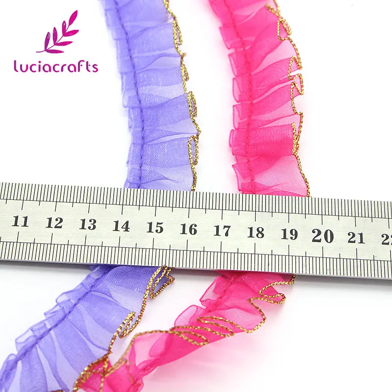 Lucia Crafts 5y/8y 20 мм ленты с отделкой из кружевной ткани аксессуары для рукоделия
