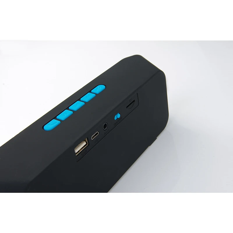Мини беспроводной Bluetooth динамик 1200 мАч батарея Двойной Рог Сабвуфер портативные