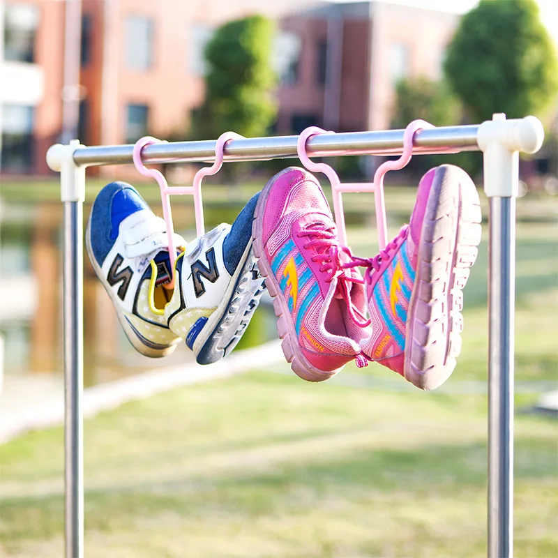  6PCS/Set Multi-Function Children Kids Shoes Hanging Rack Stand Shelf Drying Shoes Hanger Rack Organ