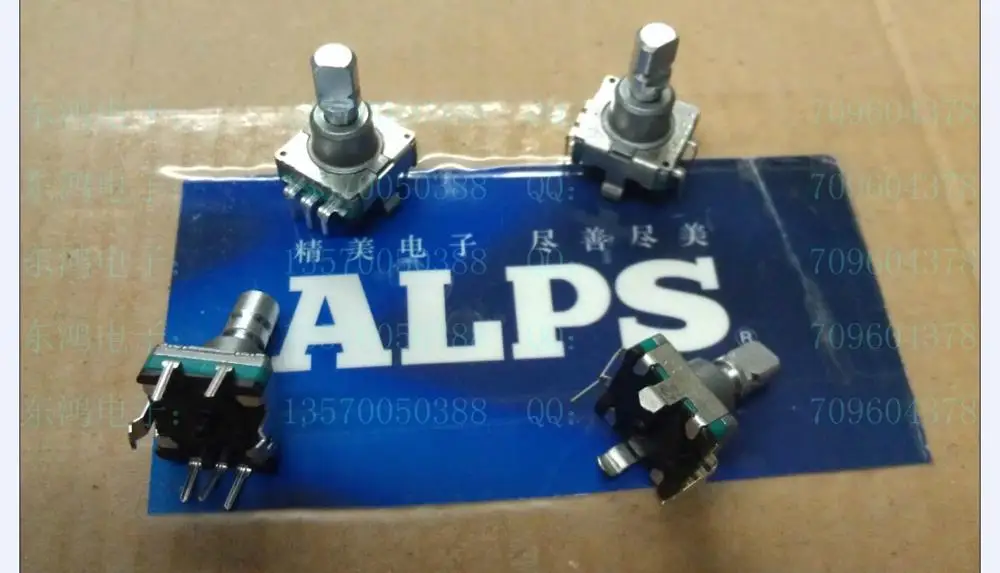 2pcs/bag ..ALPS11 metal shaft type EC11 series encoder with switch 30 position number 15 pulse point 13MM axis | Электроника