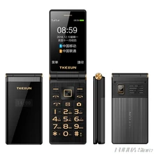 TKEXUN M2 PLUS 3,0 ''большой ключ шрифт сенсорный экран 3g WCDMA флип-телефон мобильный телефон один ключ циферблат старый человек Celulares PK G10 FM