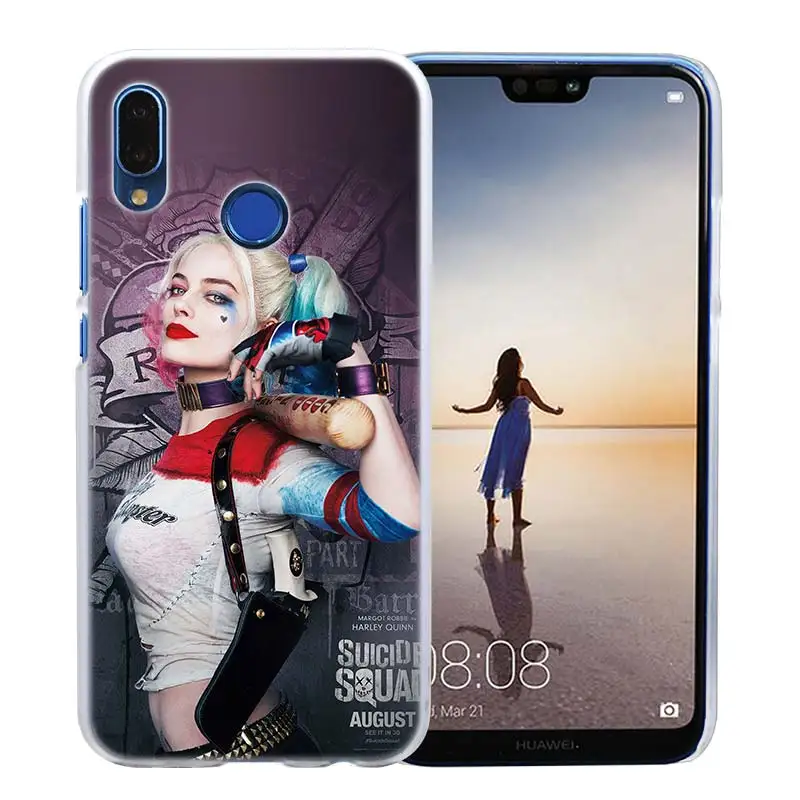 Чехол для huawei P20 P Smart Nova 4 3i P30 P10 P9 P8 lite Pro mini Жесткий ПК прозрачный чехол Харли Квинн Отряд Самоубийц - Цвет: 06