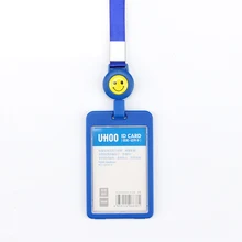 Работа держатель для карт s с веревкой держатель карточки pp для сотрудника именной Обложка на удостоверение личности Vertiacal YH6638+ 6744