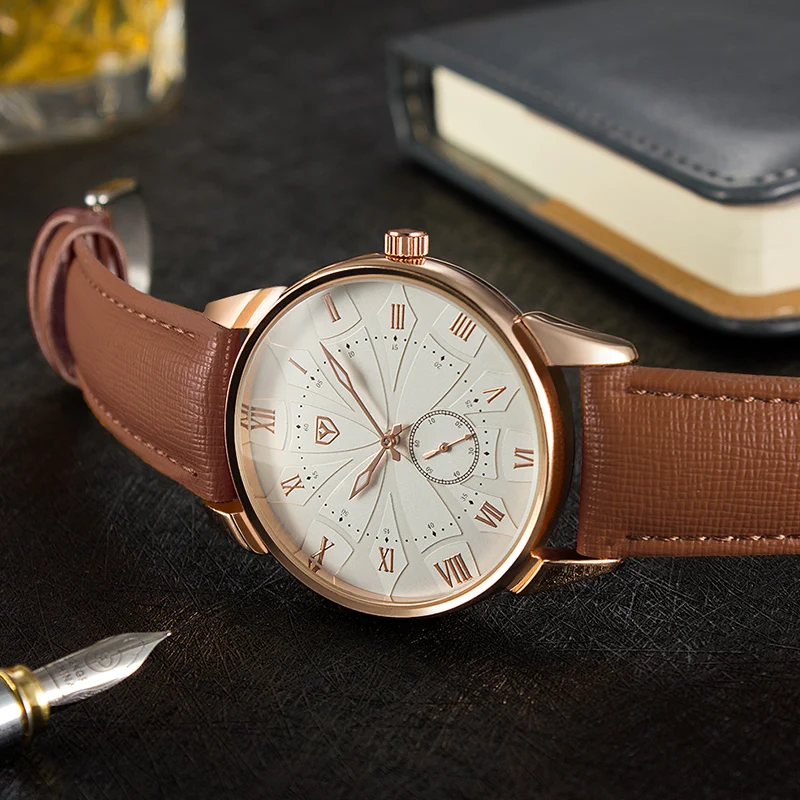YAZOLE новые модные мужские часы Аналоговые кварцевые наручные часы водонепроницаемые кожаные Ретро повседневные деловые часы мужские Relogio Masculino