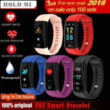 Hold Mi F07 Waterproof Smart Bracelet Heart Rate Monitor Blood Pressure Fitness Tracker Smartband Sport Watch for ios android
